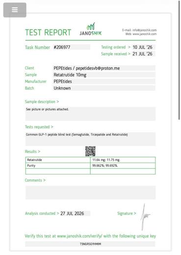 Certificado de analisis CoA 07