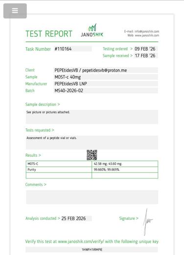 Certificado de analisis CoA 41