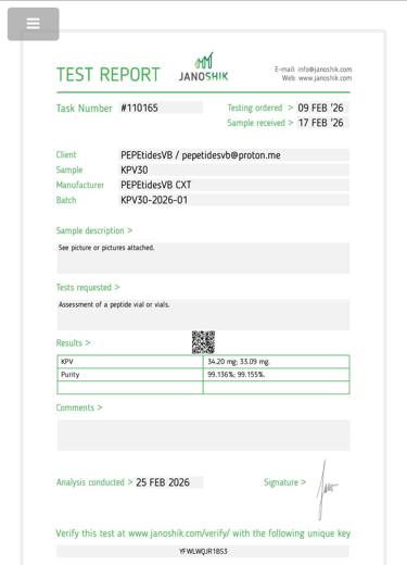 Certificado de analisis CoA 45