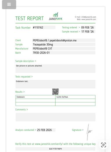Certificado de analisis CoA 48