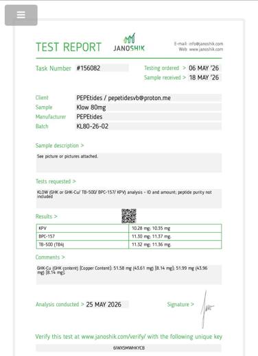 Certificado de analisis CoA 49